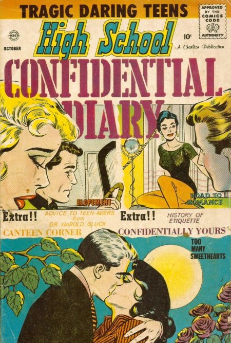 High School Confidential Diary #3 (1960) | Charlton Tales Cover Image