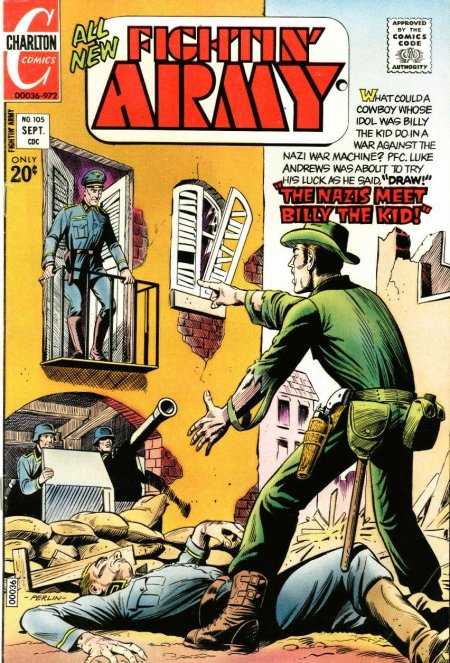 Fightin' Army #105 (1972) | Charlton Tales Cover Image