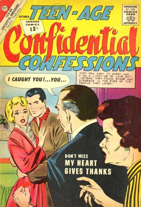 Teen-Age Confidential Confessions #14 (1962) | Charlton Tales Cover Image