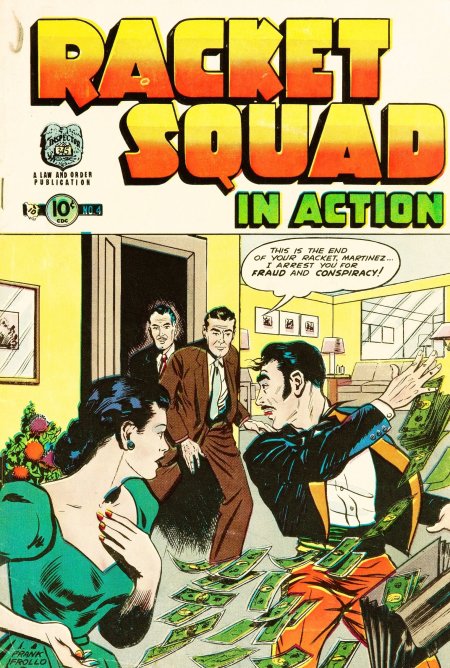 Racket Squad in Action #4 (1952) | Charlton Tales Cover Image