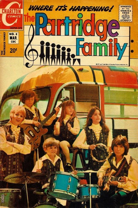 The Partridge Family #8 (1972) | Charlton Tales Cover Image