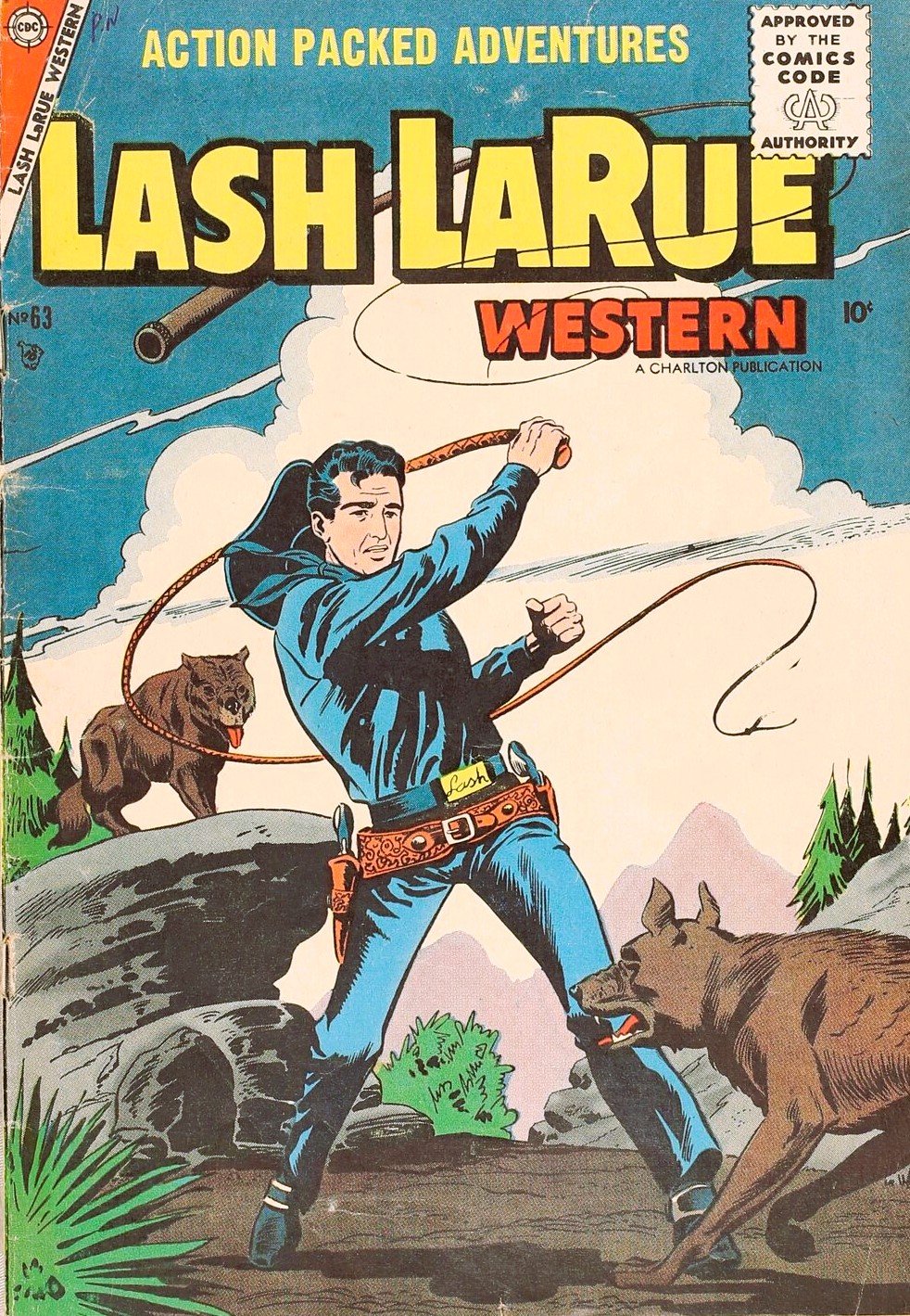 Lash Larue Western 63 Cover Image