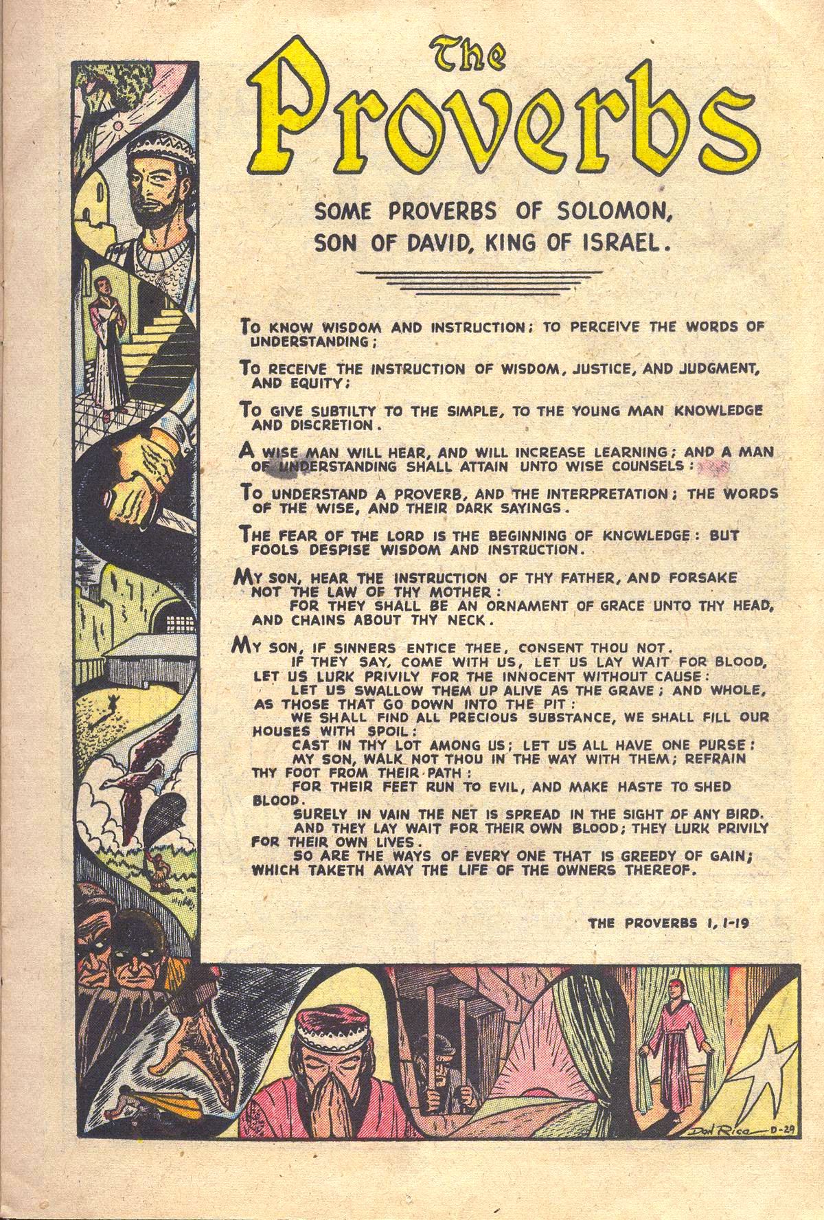 D-29 The Proverbs Page 1