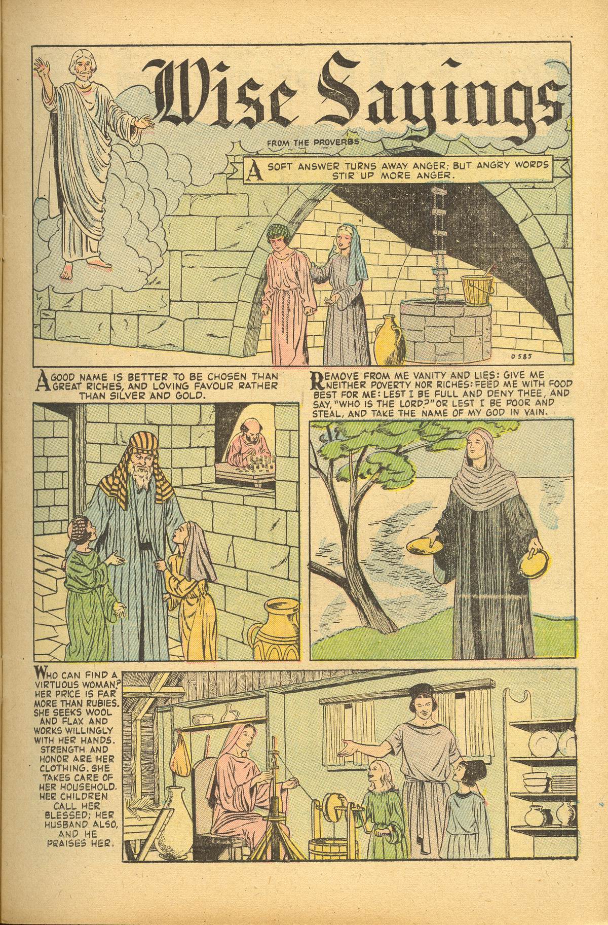 D-585 Wise Sayings From The Proverbs Page 1